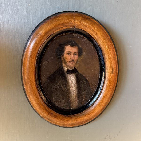 Petit portrait d'homme XIXème, 20,5 cm x 17 cm