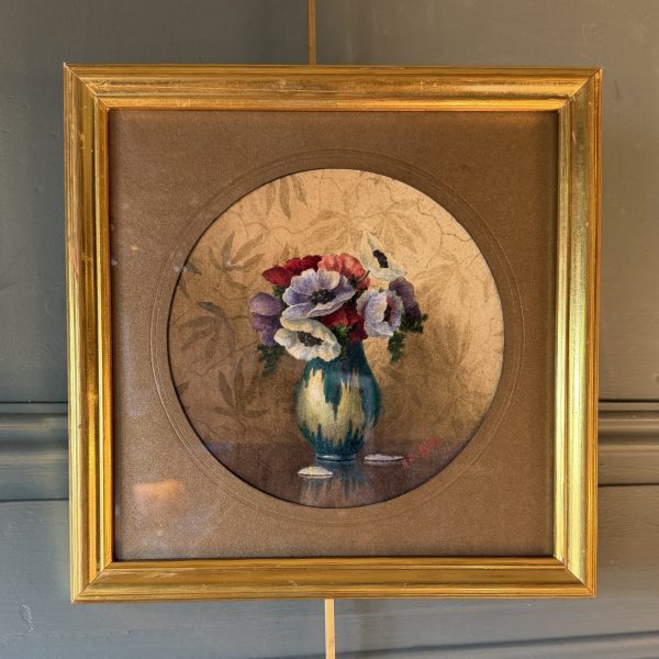 Bouquet d'anémones, gouache
