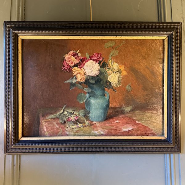 Bouquet de fleurs de Léon Garraud daté 1917