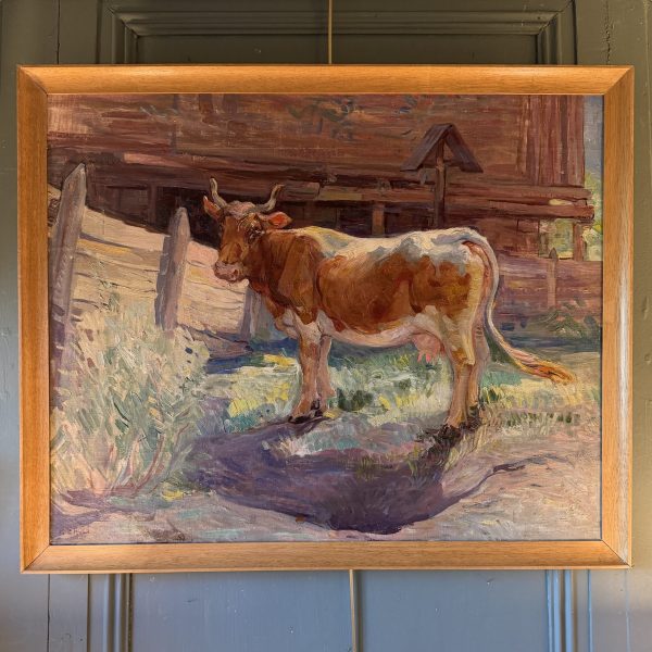 Tableau d'une vache de montagne